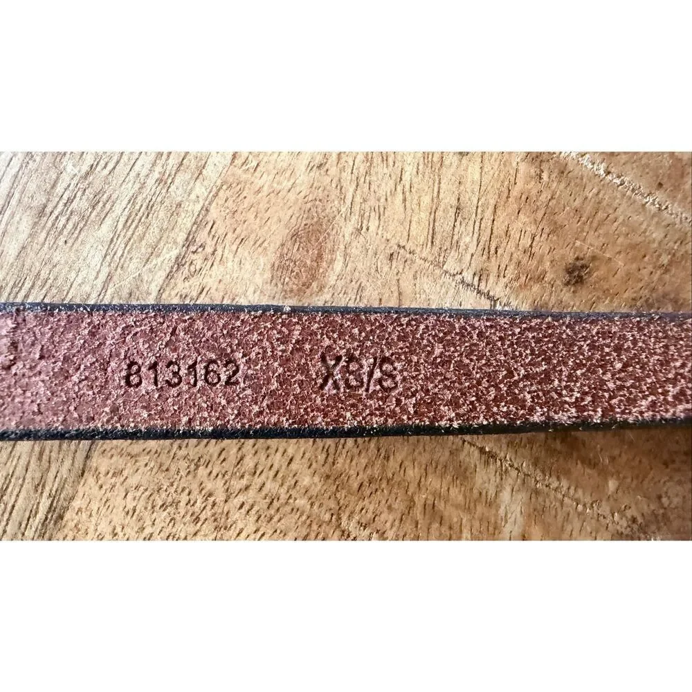 Banana Republic Metallic Leather Skinny Belt Knot Style Pewter Silver